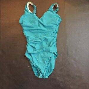 Talbots Size 6 Turqoise Miraclesuit one piece